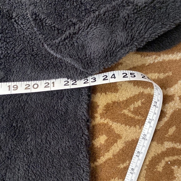 Tribal- Brown Sherpa Pullover Shirt Mens L 1/4 Zip red zipper warm Cozy - Picture 5 of 9